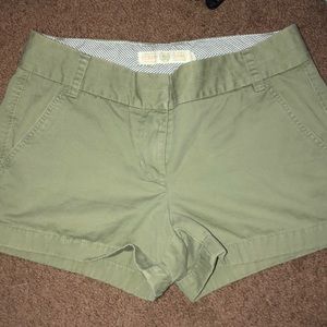 J.Crew hunter green shorts